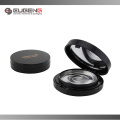 Plastic compact powder case with aluminum pan